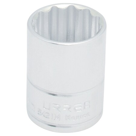 Urrea 1/2" drive 12-point short socket 25MM 5425M